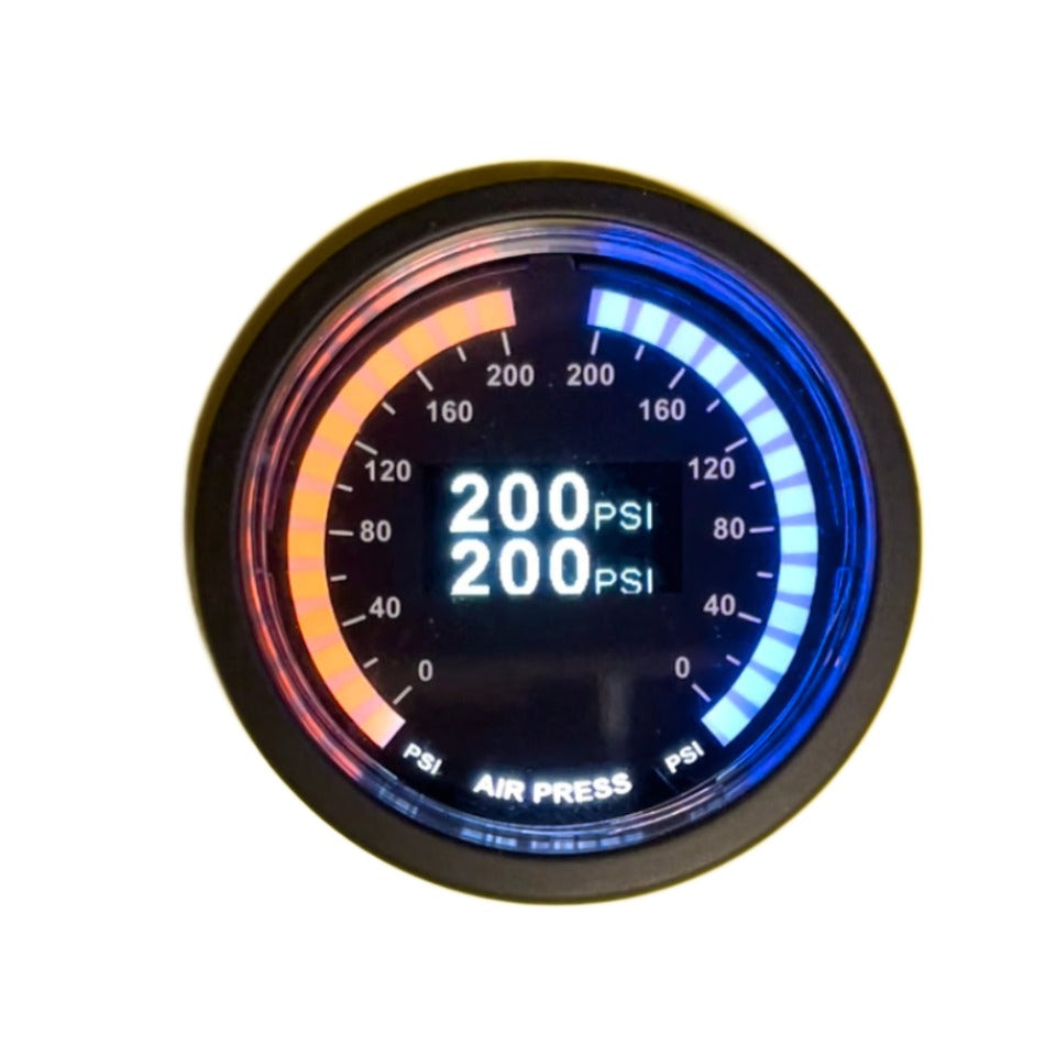 Thor LED Dual Needle Gauge 200psi