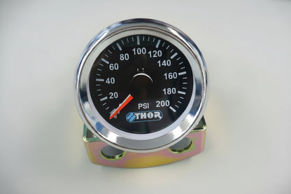 Thor Dual Needle Gauge 200psi for Airbag Suspension, compressors, air tanks