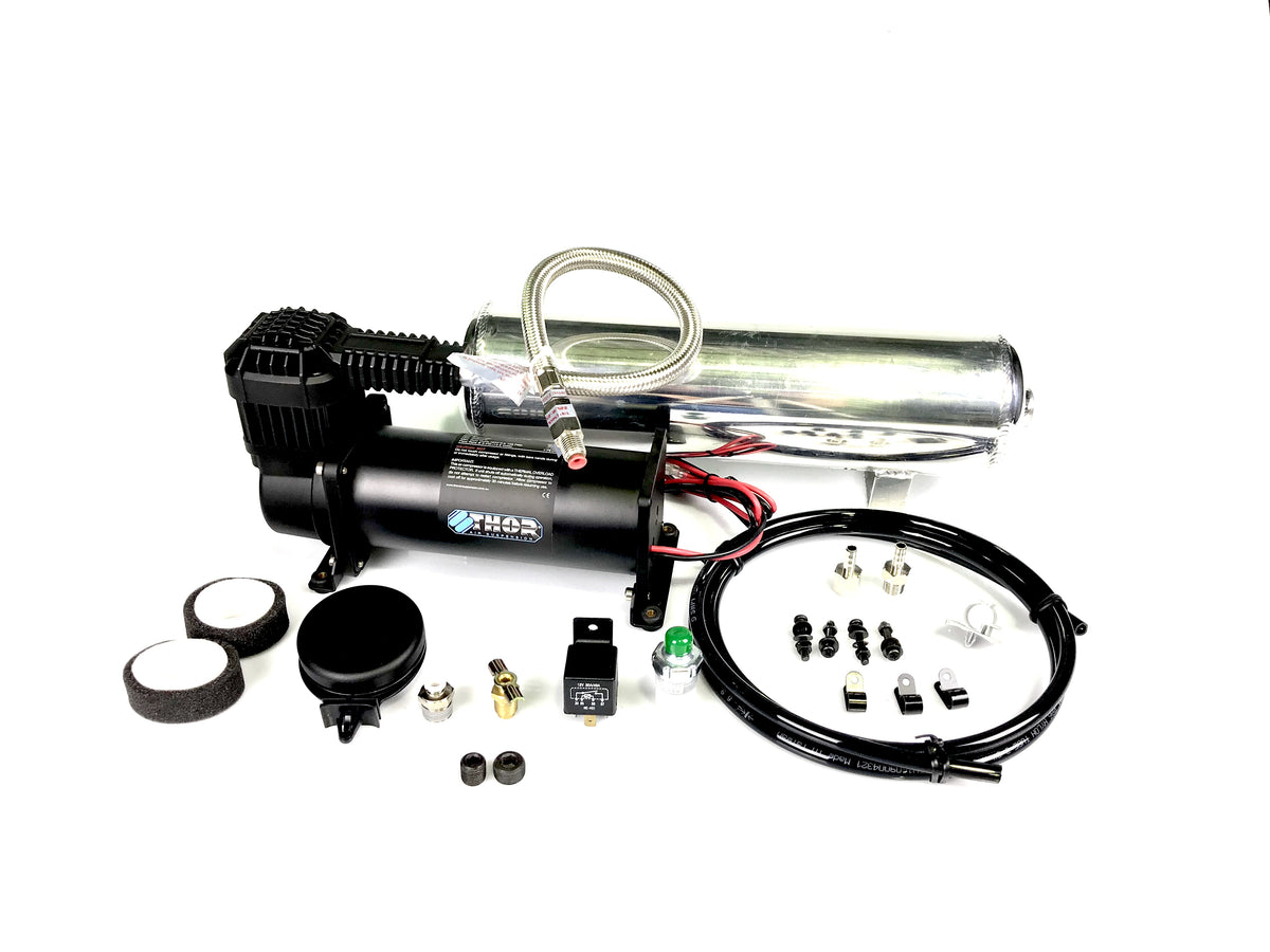 Thor MaxAir Onboard Air Solutions for airbag suspension, tyres and air tools perfect for trades that require air onboard.