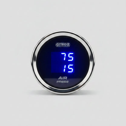 Digital dual pressure gauge for air suspension monitoring