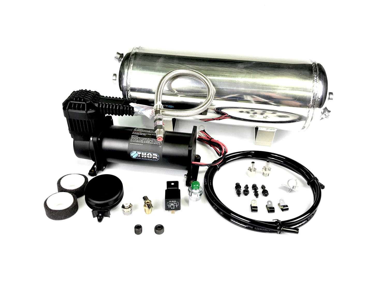 Thor MaxAir Onboard Air Kits are perfect for storing air for tyres, air tools and airbag suspension.