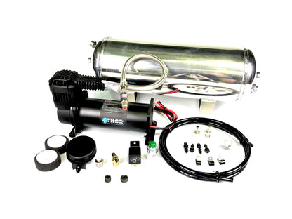 The Big Daddy of MaxAir kits, this is the TC444-High Output compressor with a massive 2.54CFM and 100% duty cycle at 200psi its power horse like no other. Perfect for your stored air needs for air tools, tyre inflation and airbag suspension.