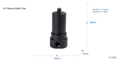 Water Trap 1/4"