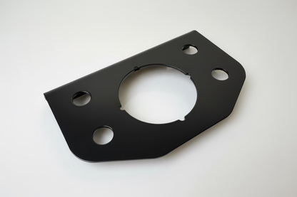 Black powder coated gauge panel for 12mm LED button controller