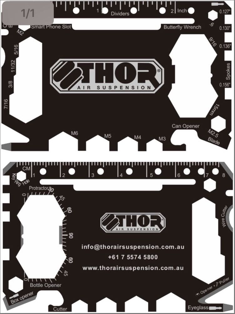 Thor Multitool Business Card